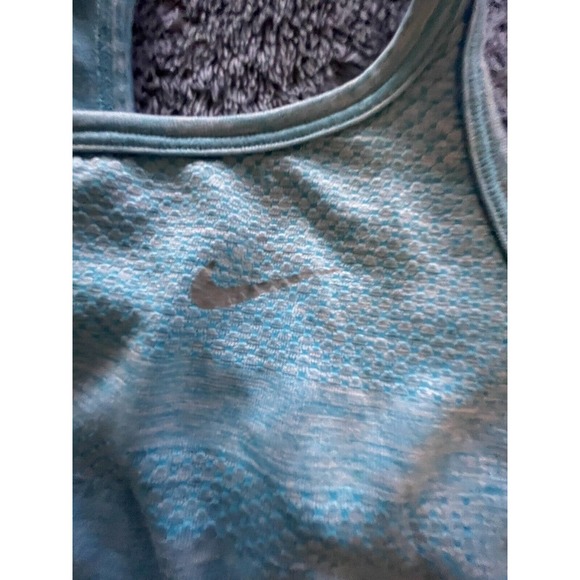 Nike Knit Seamless Racerback Tank Top Blue‎ Women's Small - Picture 3 of 10